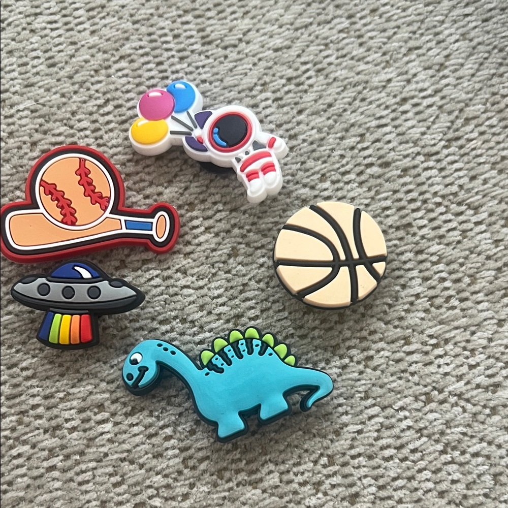 Colorful Dinosaur and Space Adventure Shoe Charms Jibbitz five